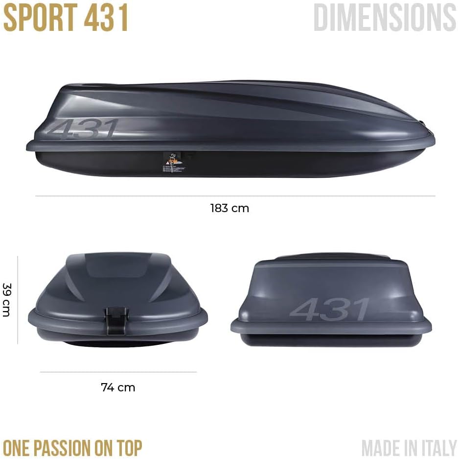 Tetrax CAM Roof Box, 431 L