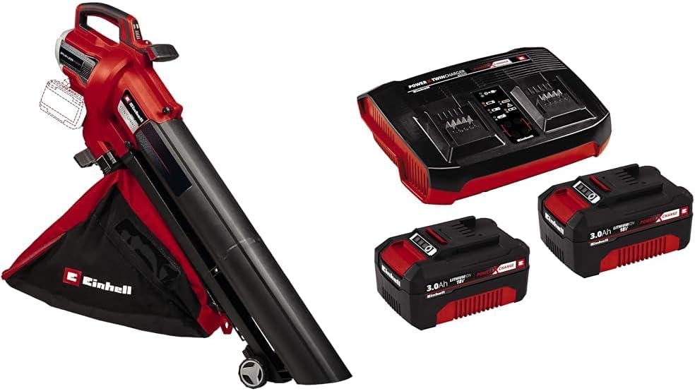 Einhell Professional Akku-Laubsauger VENTURRO 36/240 | PXC | 36 V | 740 m³/h Saugleistung | 45-L-Fangsack | 240 km/h Blasfunktion | ohne Akku