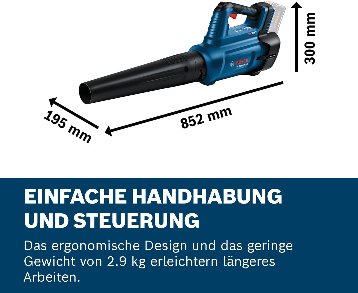 Bosch Professional 18V Akku-Gebläse GBL 18V-750 (ohne Akku/Ladegerät)