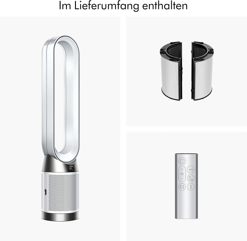 Dyson TP11 Purifier Cool Luftreiniger & Ventilator – HEPA H13, 99,95%, Air Multiplier, App, Weiß