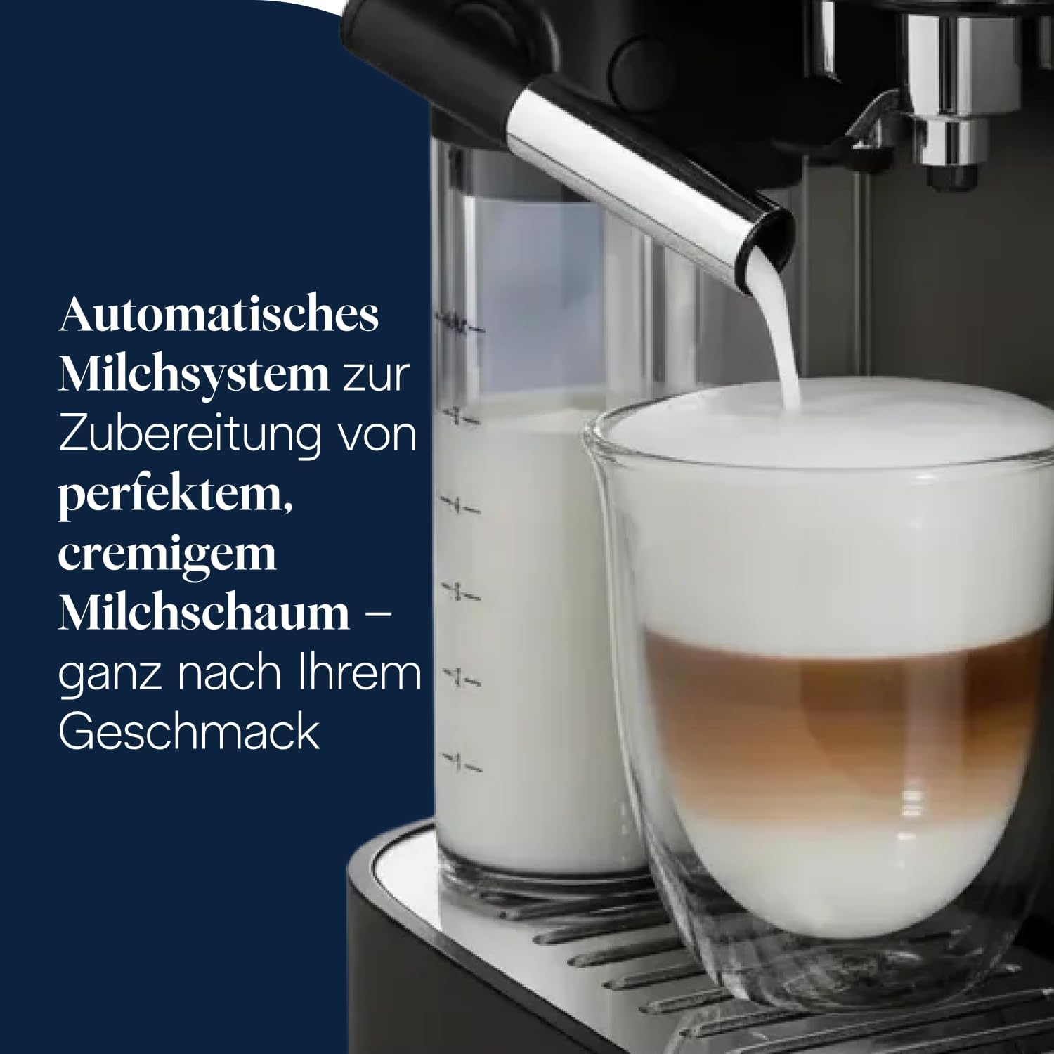 De'Longhi Magnifica Evo ECAM312.80.TB Kaffeevollautomat 1,8L – 13 Getränke, LatteCrema, Touch, Titan Schwarz