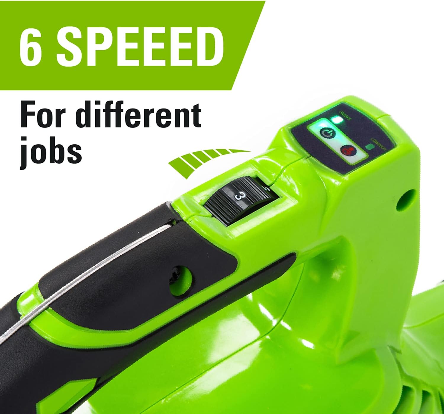 Greenworks 48V(24V x 2) Akku Laubsauger / Laubbläser mit Schultergurt, bürstenloser Motor, 322 km/h, 9 m³/min, 45L Fangsack, zwei 4Ah Batterien & Ladegerät, 3 Jahre Garantie GD24X2BVK4X