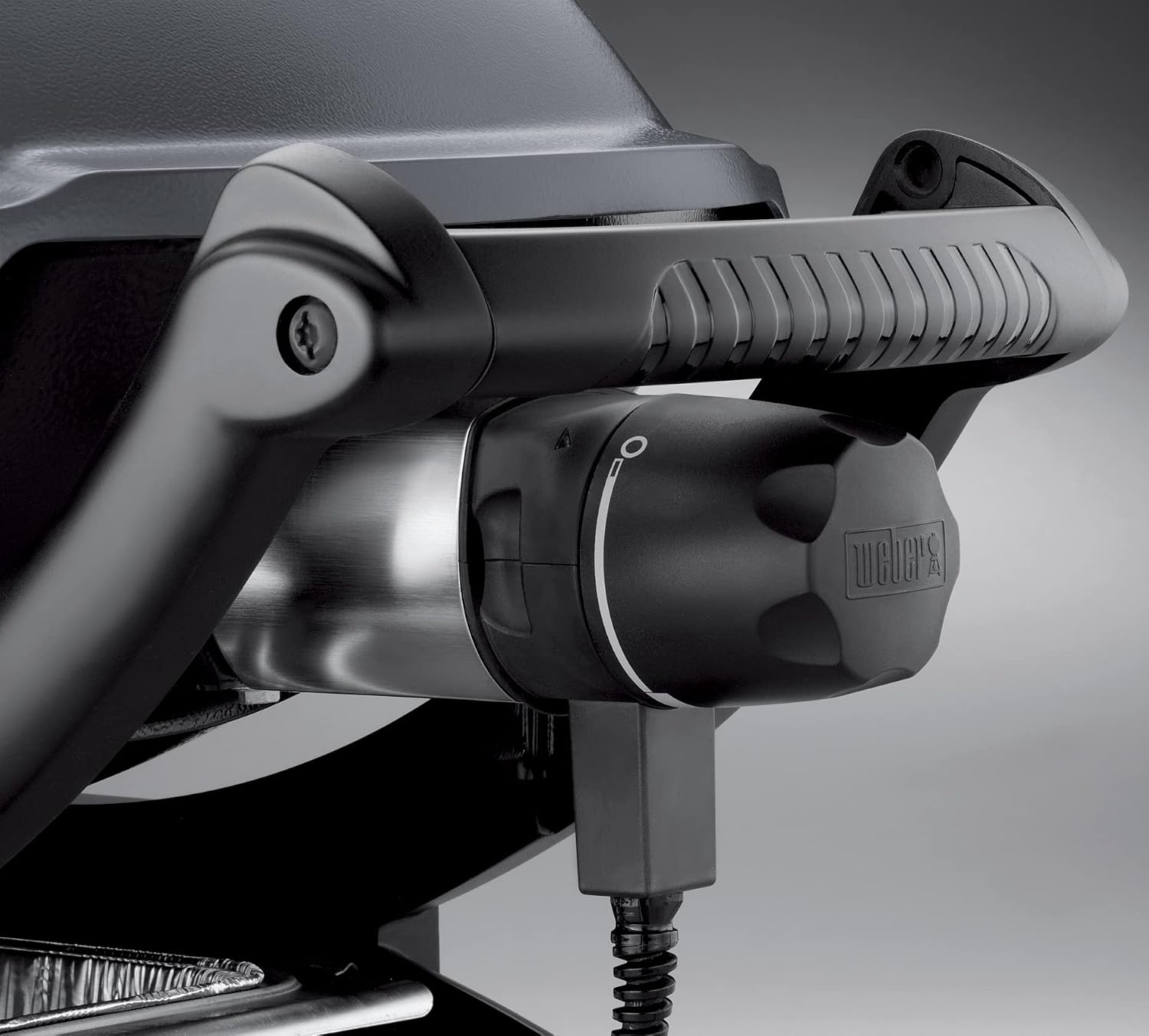 Weber Q 1400 Elektrogrill | Tragbarer Stadtgrill, Gusseisenrost, Schnellheizelement, 43 x 32 cm Grillfläche, Abnehmbare Auffangschale, 1,8 m Netzkabel