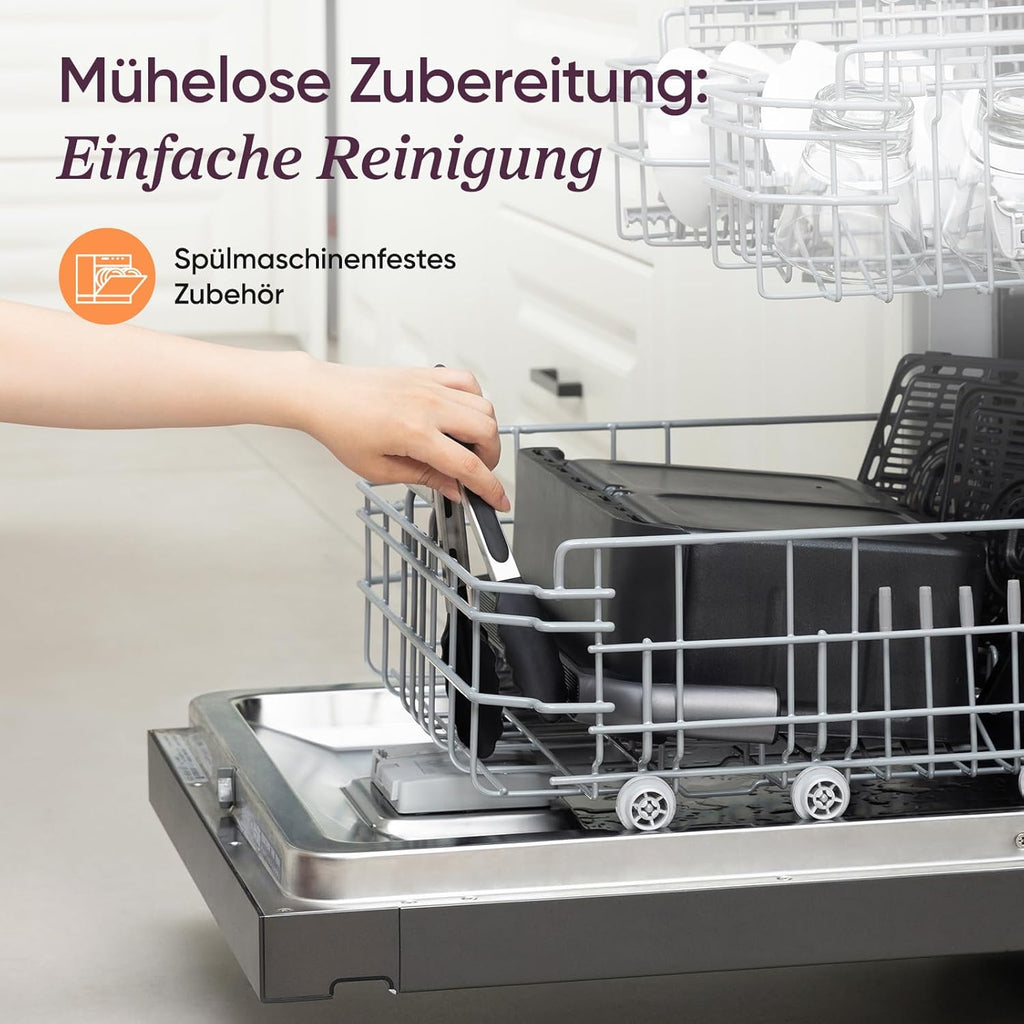 Cosori TF102S DualBlaze Heißluftfritteuse 10L – 3D Heizung, NTC-Sensor, 240°C, WiFi, 2800W, Schwarz