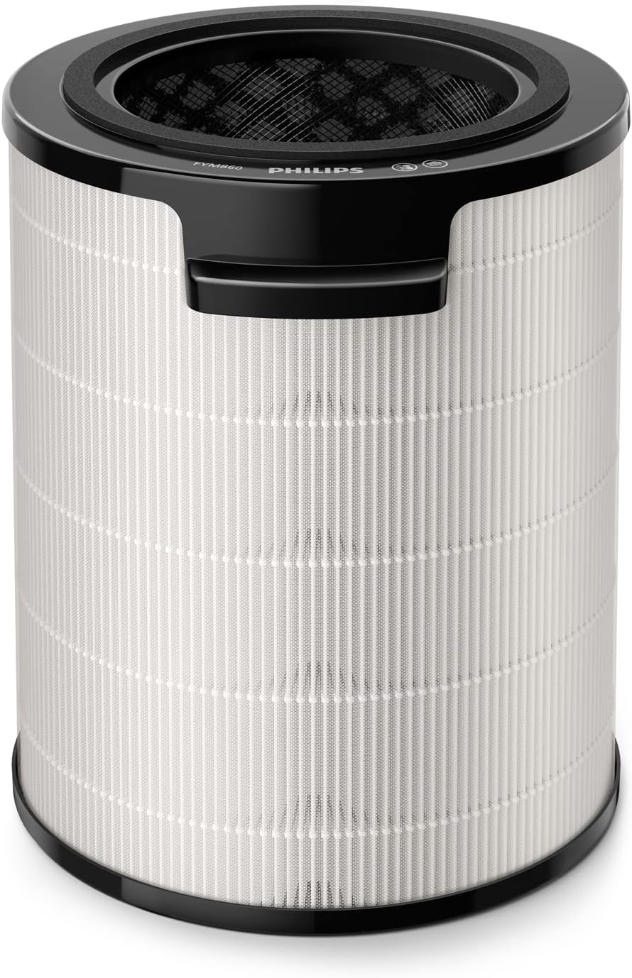 PHILIPS Air Performer 2-in-1: Luftreiniger und Kühlgebläse - Reinigt 70 m², Entfernt 99,97% der Allergene und Schadstoffe. HEPA-Filter, Intelligente Sensoren, Alexa, App. (AMF765/10)