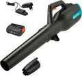 Gardena Akku-Laubbläser PowerJet 18V P4A Ready-to-Use Set: Laubreinigung, Verstellbare Geschwindigkeit, Hohe Luftmenge, Leichtgewicht, Kabellos (14890-20)