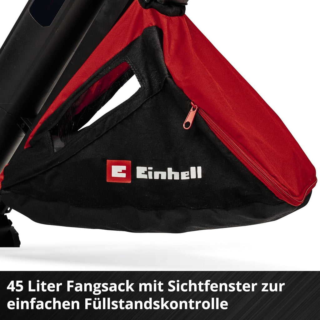 Einhell Professional Akku-Laubsauger VENTURRO 36/240 | PXC | 36 V | 740 m³/h Saugleistung | 45-L-Fangsack | 240 km/h Blasfunktion | ohne Akku