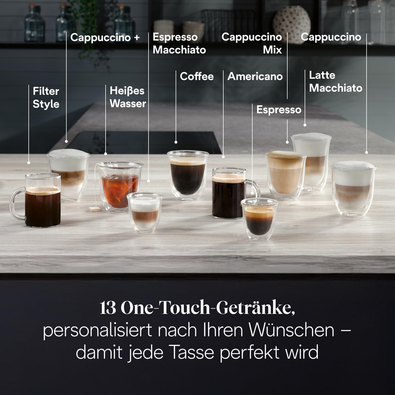 De'Longhi Magnifica Evo ECAM312.80.TB Kaffeevollautomat 1,8L – 13 Getränke, LatteCrema, Touch, Titan Schwarz