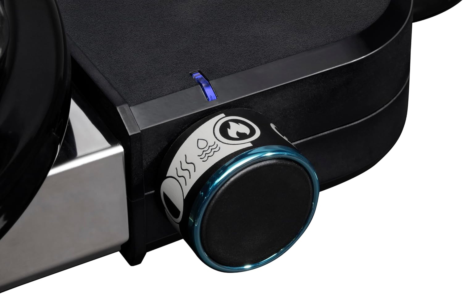 Weber Lumin Compact Tragbarer Kompakter Elektrogrill, Bis zu 315 °C, mit Deckelthermometer, Porzellanemaillierte Gusseisenroste, 43 x 32 cm Grillfläche, Schwarz (1502044)