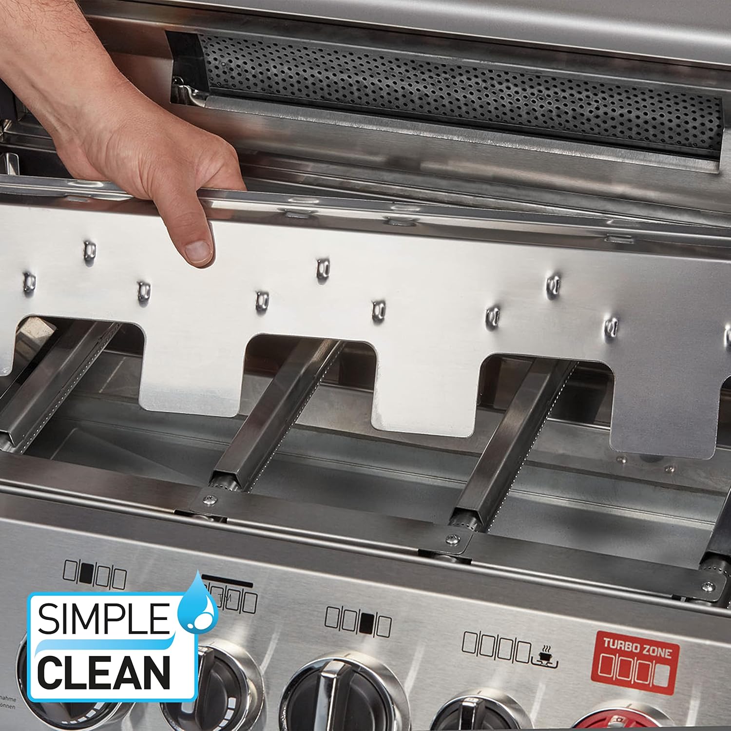 Enders® Gasgrill MONROE PRO 4 SIK TURBO, 4-Edelstahlbrenner, Seitenkocher, Infrarot-Backburner, Sichtfenster, HEAT RANGE™, SWITCH GRID™, 800 °C TURBO ZONE™, SIMPLE CLEAN™, #8378