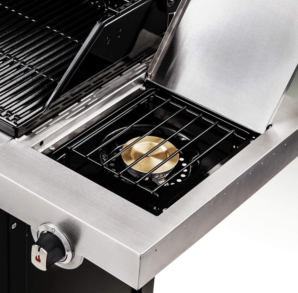 Char-Broil Convective 440S - 4 Brenner Gasgrill mit Seitenbrenner, Edelstahl