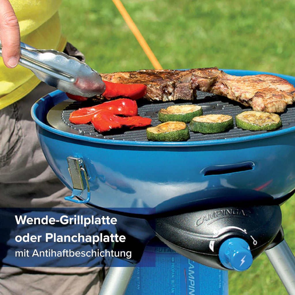 Campingaz Party Grill 400 Campingkocher & Grill, 2000W, Piezo-Zündung, Blau/Schwarz