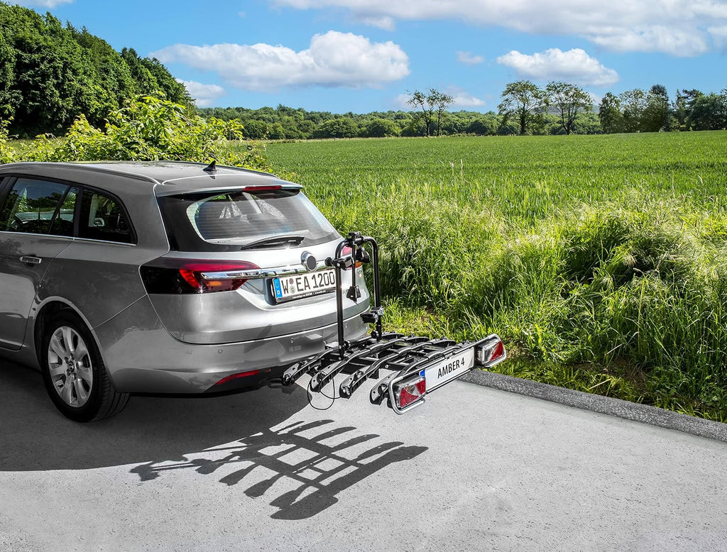 Eufab 11556 bicycle carrier Amber 4, black, approx. 102 x 83 x 72 cm.